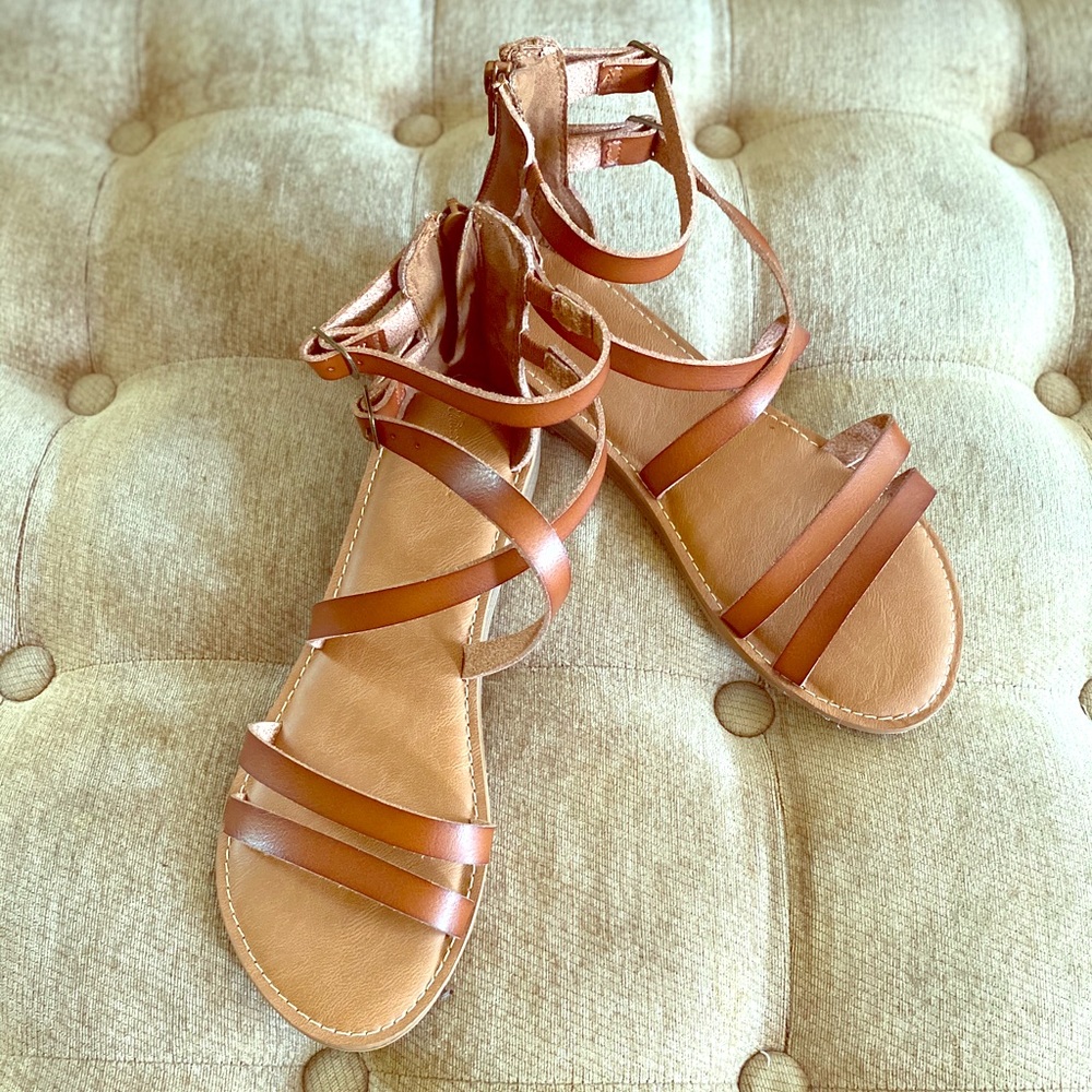 Brand New Brown Strappy Sandals!